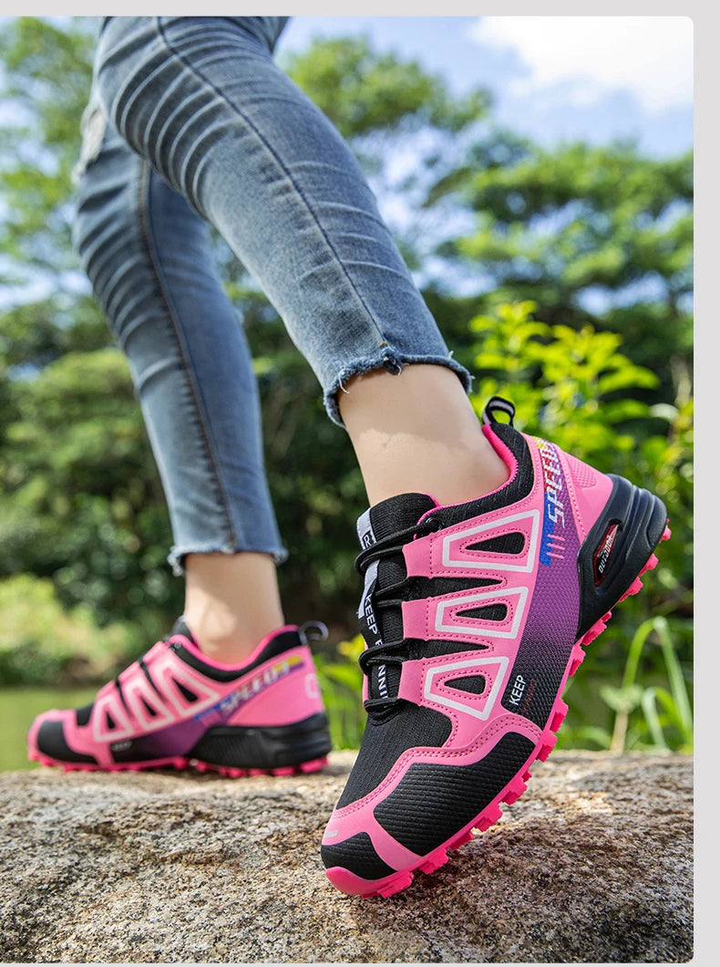 Men's Hiking Shoes Outdoor Sports Shoes Lace-up Hiking Shoes Women's Hiking Sports Shoes Non-slip Hunting Tactical Sports Shoes