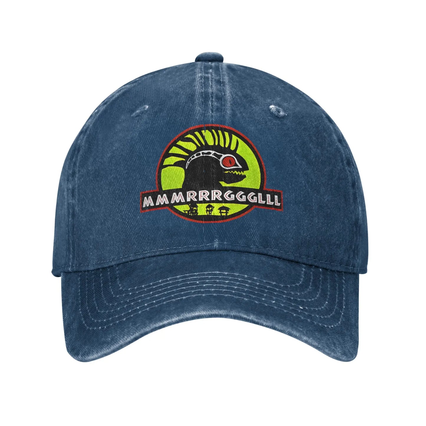 Murloc Park  World of Warcraft Baseball Cap Sun  Outdoor Gym Sunscreen Washed Trucker Hat Women Men Classic Design Baseball Caps