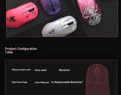 Mouse gaming wireless VALKYRIE VK M5 PRO con doppio 8K, ricevitore con display intelligente, ergonomico, leggero e a bassa latenza