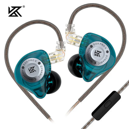 KZ EDX PRO X Wired Earphones HIFI Stereo Bass Earbud Gaming Sport Music Noise Cancelling Headset Detachable Cable