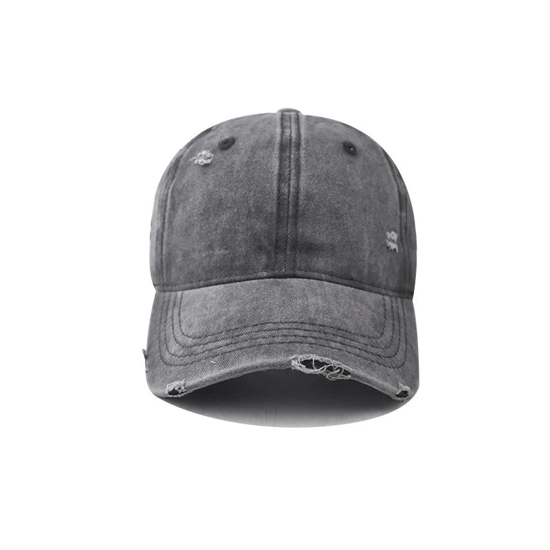 Distressed Baseball Cap Dad Hats for Men Women Vintage Washed Cotton soft crown Hat Adjustable Low Profile Unisex Style Headwear