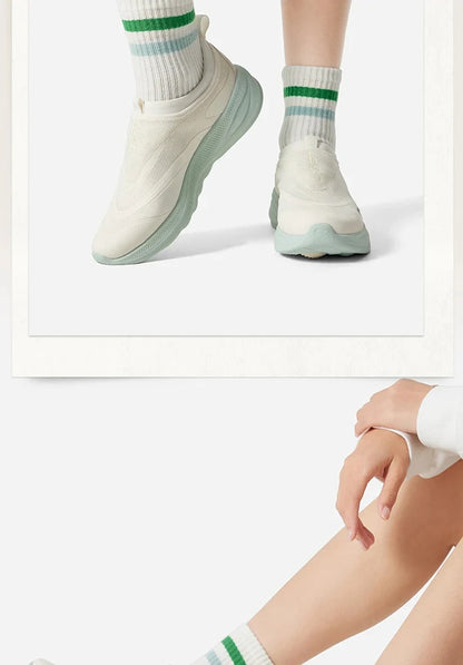 Li-Ning Women's SOFT GO 2 Slip-on Casual Walking Shoes COMFOAM Breathable Flexible LiNing Comfortable Sports Sneakers AGLV006