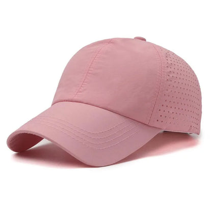 Casquette de soleil à séchage rapide pour femme, casquette de sport décontractée pour homme, casquette de baseball grande taille 60-65 cm, casquette à visière ajustable, casquette à visière