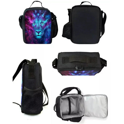 Child Insulated Large Capacity Bag for Boy Girl Student Hot Game Outdoor Picnic Resuable Thermal Cooler Lunch Box F-FortniteS