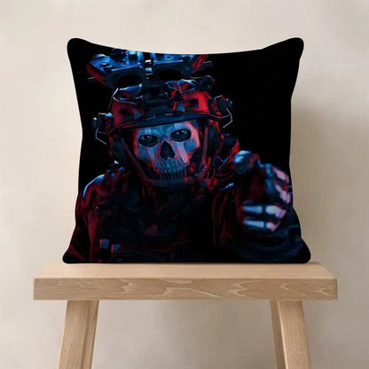 Klasická hra C-Call Of D-Duty personalizovaný polštář s obrázkem a textem, bytová dekorace, dárek do domácnosti, 45x45cm