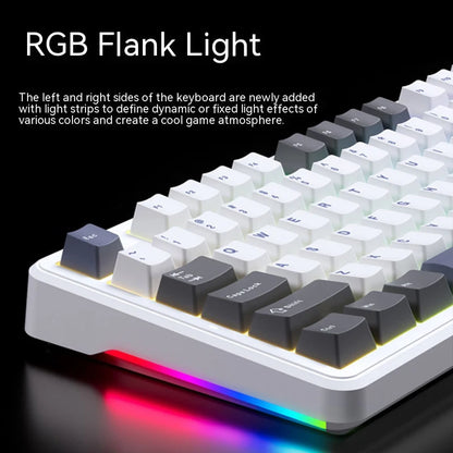 Original AULA F87 Pro Mechanical Keyboard Wireless USB Bluetooth Tri Mode 87 Key RGB PBT Gasket Laptop Gamer PC Gaming Keyboards