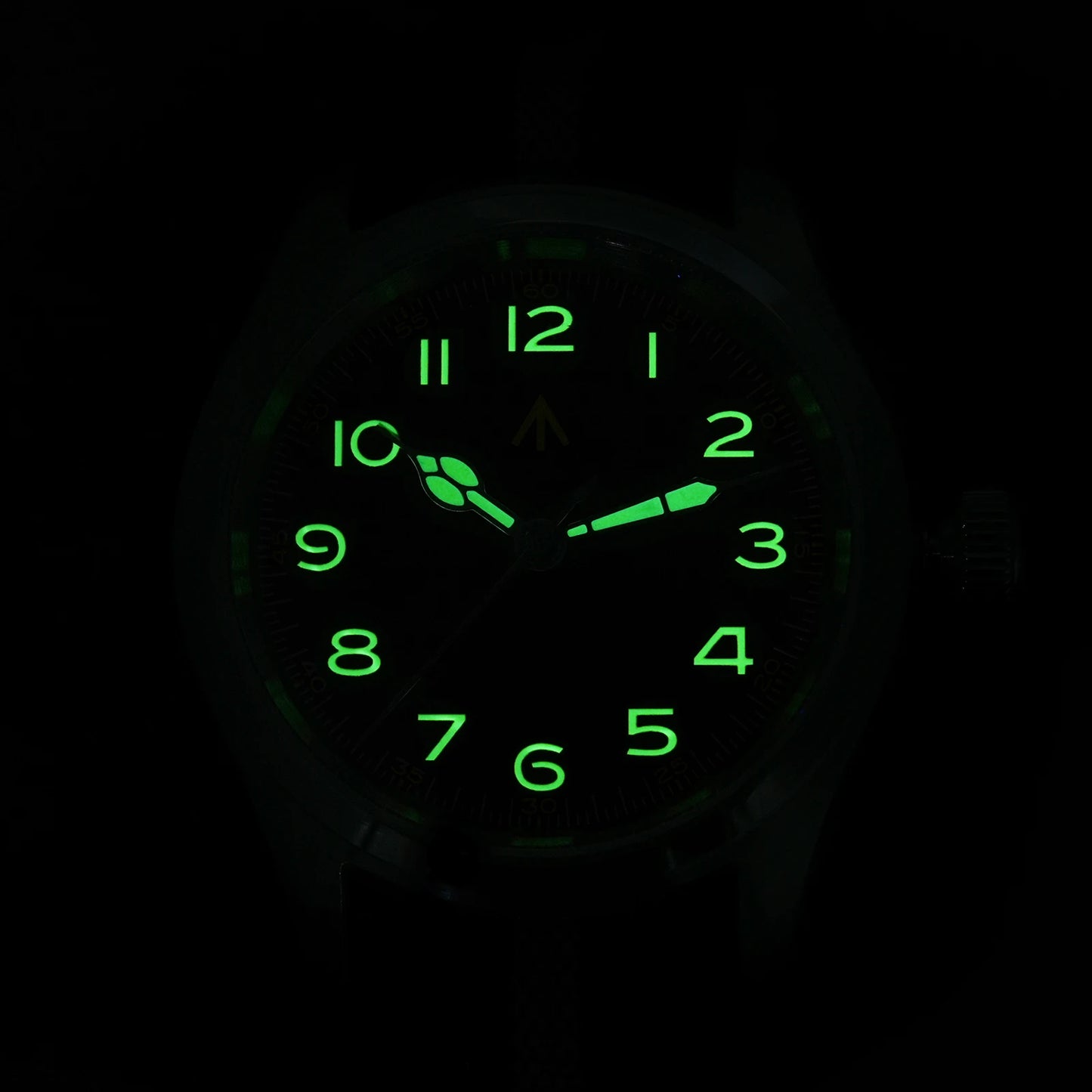 Relógio de Quartzo Vintage Militar Militado ML08 V2 com Movimento VH31, Vidro Duplo de Safira, Luminescência C3 BGW-9, Impermeável, 38mm