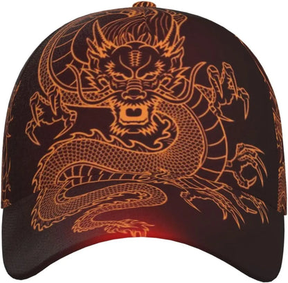 Dragon Snapback-keps, basebollkepsar för män, solhatt för män, justerbar, snygg truckerkeps för kvinnor och män