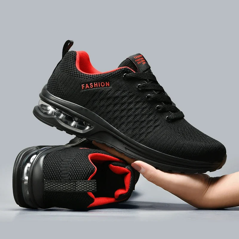 Mens Running Shoes Outdoor Sports Casual Mesh Tennis Shoes Lace-up Lightweight Gym Jogging Shoes for Men 2025 New Male Sneakers