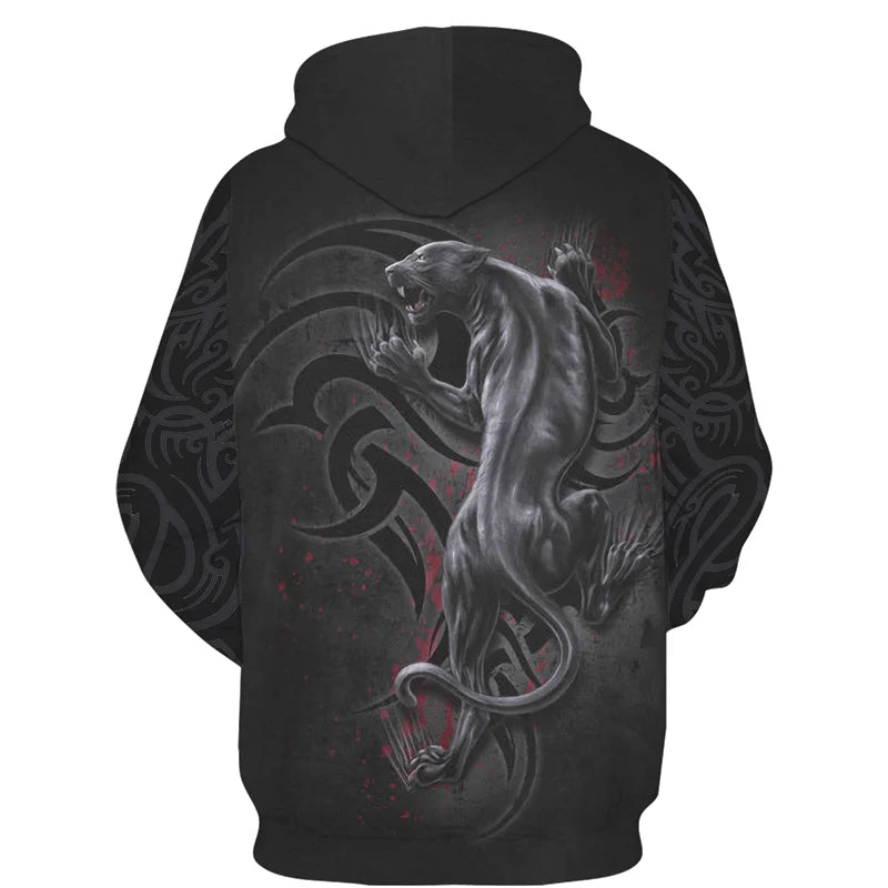 Cool 3D Wolf Printed Zipper Hoodies Fashion Men/Women Streetwear Hooded Jacket Coat Unisex Casual Hip Hop Pullover Sweatshirts