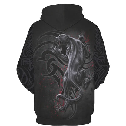 Cool 3D Wolf Printed Zipper Hoodies Fashion Men/Women Streetwear Hooded Jacket Coat Unisex Casual Hip Hop Pullover Sweatshirts
