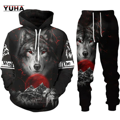 Fashion Autumn lion,wolf Hoodies White Tiger Skin 3D All Over Printed Mens Sweatshirt Unisex Zip Pullover Casual Jacket