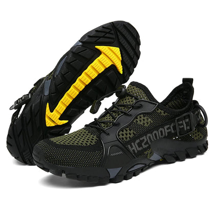 New Men's Outdoor Leisure Hiking Shoes Women's Beach Shoes Wading Shoes Couples Quick-Drying Rock Climbing Sneakers 36-47#