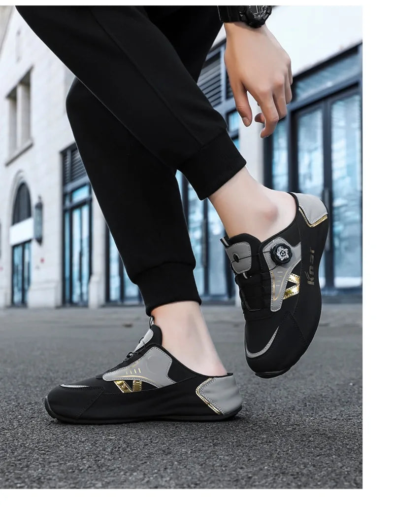 High Quality Platform Sneakers with Breathable Trendy Mesh for Summer, New Men's Sports and Leisure Shoes in Large Sizes 39-48