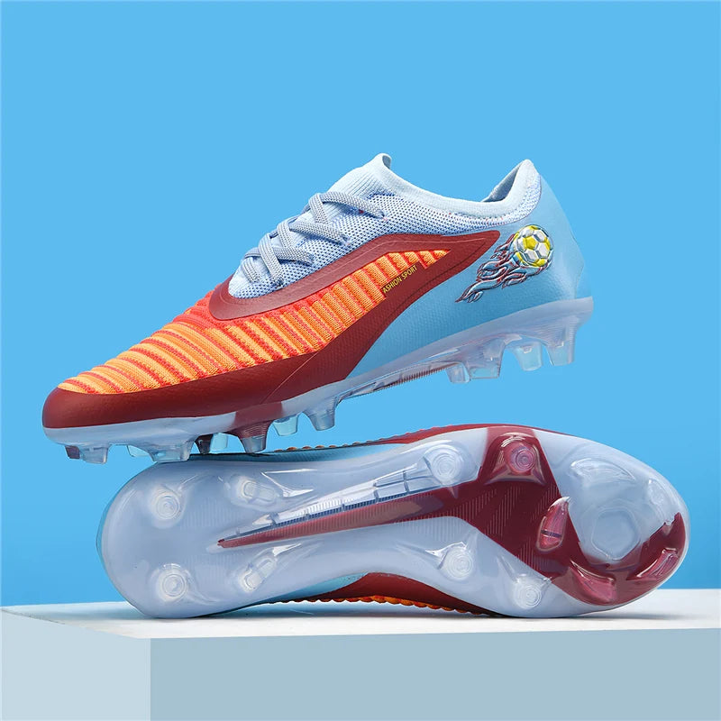 New Men Football Boots Sport Soccer Shoes Outdoor Cleats Adult Non Slip Boys Long Spikes Training Breathable Match Comfortable