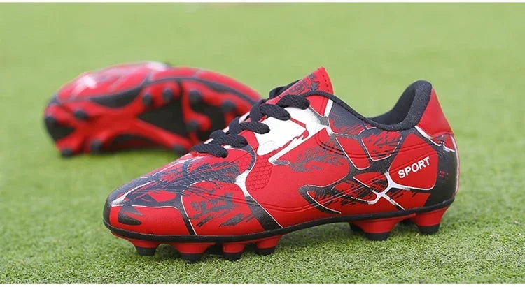 Buty piłkarskie dla dzieci Sports Society Field Chłopięce buty do piłki nożnej Futsal Szybkie buty do halowej piłki nożnej Oryginalne buty z kolcami do kostek Buty piłkarskie