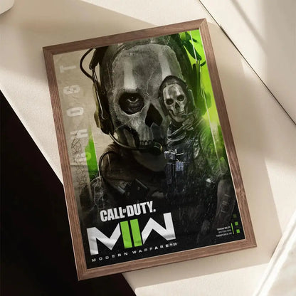 Самозалепващи се стенни стикери Call of D-DUTY с геймърски постер, HD стенен декор за спалня, дневна, домашна декорация и подарък