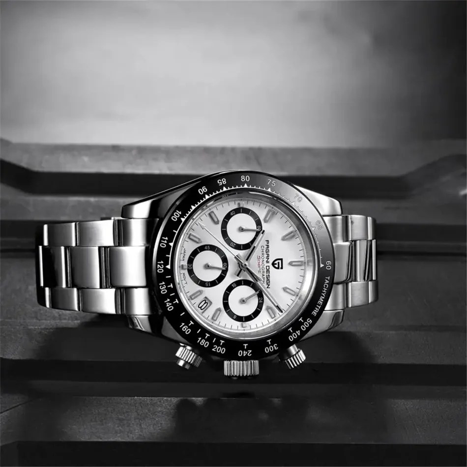 Novo PAGANI DESIGN PD1644 Relógio de Luxo para Homem em Quartzo com Data Automática, Cronógrafo Desportivo de Pulso, Impermeável 100m, Presente para Homem