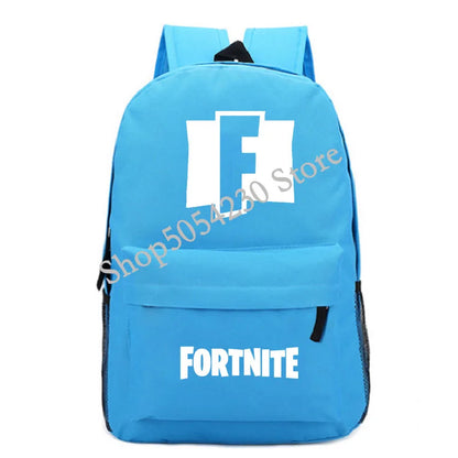 Mochila Fortnite Games, mochila escolar Fortnite para adolescentes, unissexo, com compartimento para portátil, para escola, viagens e uso casual