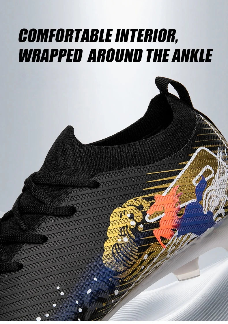 New Men Soccer Shoes Grass Ultralight Sport Comfortable Adult Non-Slip Football Boots Outdoor Cleats Sport Futsal Training Match