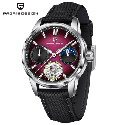 PAGANI DESIGN 2026 Men Mechanical Watch E3255Y 41mm Sapphire Crystal Stainless Steel Calendar Waterproof Reloj Hombre