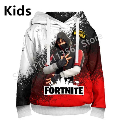 Sweatshirts com Capuz Llama Battle Royale F-Fortnited com Impressão 3D para Homem, Mulher e Criança, Rapaz e Rapariga, Pullover Streetwear Verde