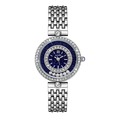 Women Bracelet Watches Silver Top Brand Luxury Ladies Wrist Watches Female Clock Full Steel Quartz Watches Elegant Fashion