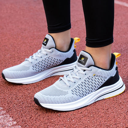 Ténis de corrida para homem Baasploa – Ténis casuais de malha, leves e de design, para corrida, respiráveis, com atacadores, para caminhada desportiva