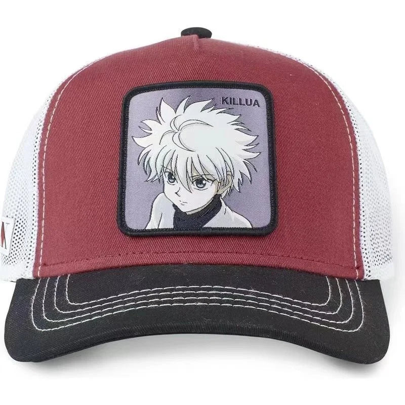 Hunter X Hunter-keps, sommar-snapback-baseballkeps för män, broderad, hiphop-stil, solskydd, justerbar truckerkeps i nät