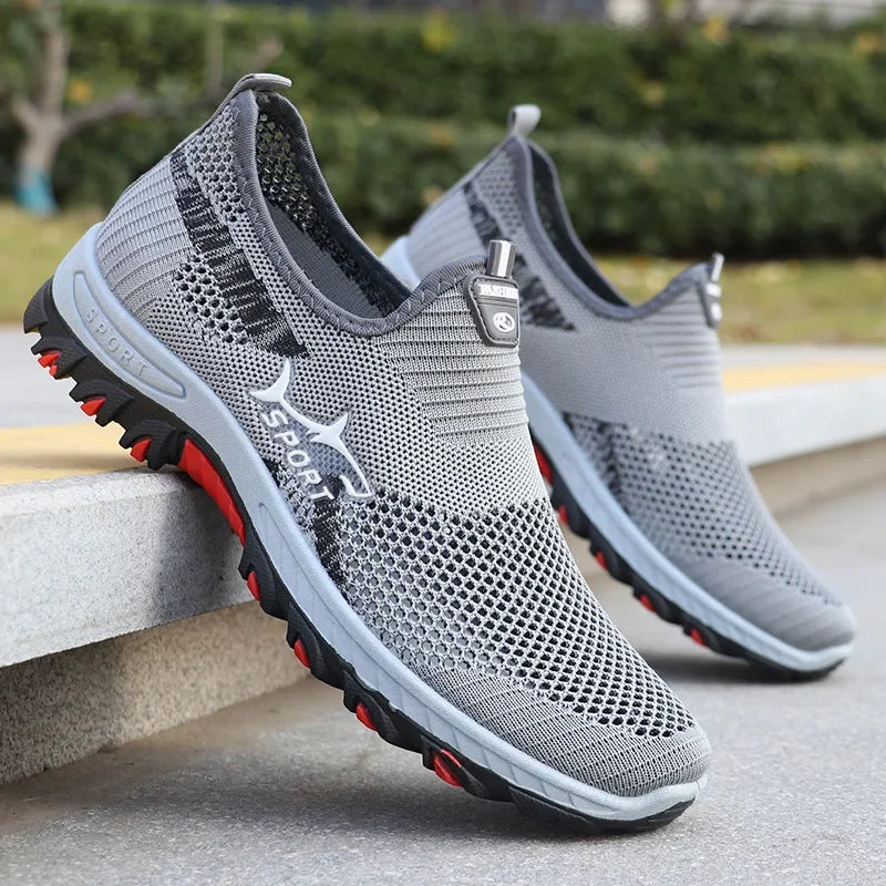 Men's summer sneakers Sporty men's mesh shoes breathable sports shoes canvas lightweight  sneakers cheap shoes clearance