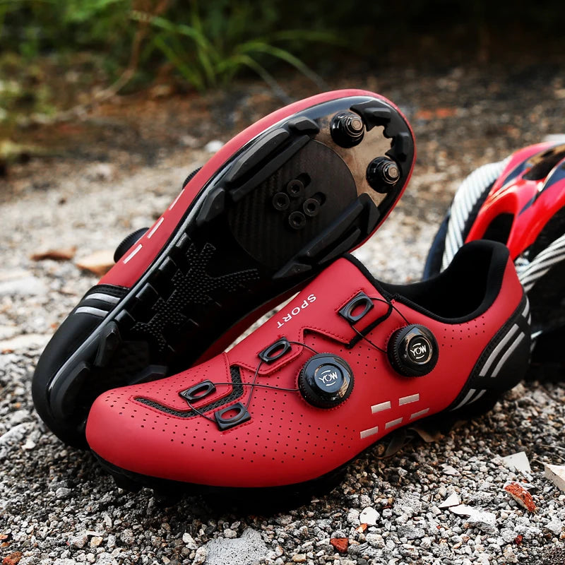 High-Quality Cycling Shoes Men's SPD Self-Locking Racing Bicycle Sports Shoes Women's MTB Mountain Non-Slip Cycling Shoes 36-47