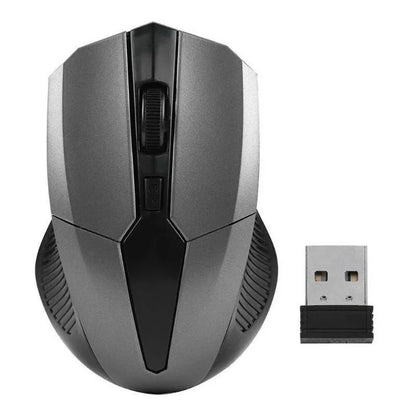 Rato sem fios 2.4Ghz 1200DPI, rato gaming ótico ajustável sem fios, para casa, escritório, jogos, PC, computador e portátil