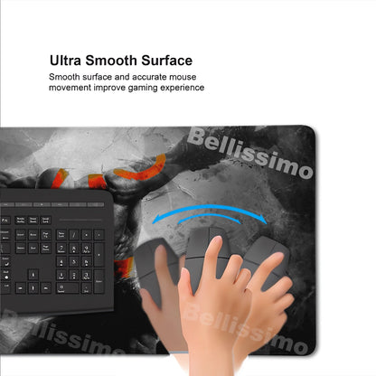 Xxl Mouse Pad God of War Desk Mat Gaming Accessories Keyboard Computer Mousepad Gamer Large Pc Cabinet Office Table Carpet Rug