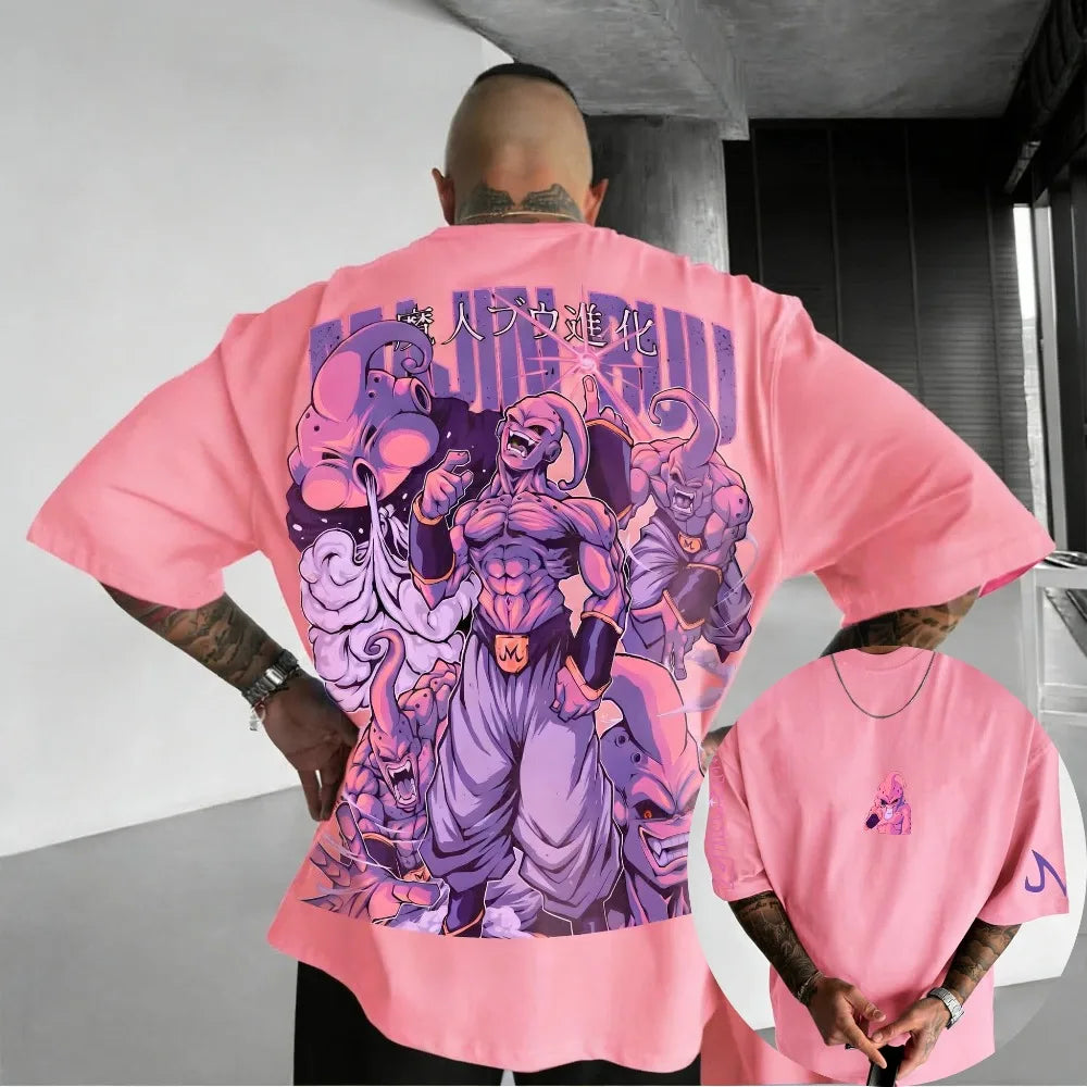 Oversized Cosplay Costumes Dragon Ball Broli 2026 Summer New Product Harajuku Anime Printed Y2K Hip Hop Casual Unisex T-shirt
