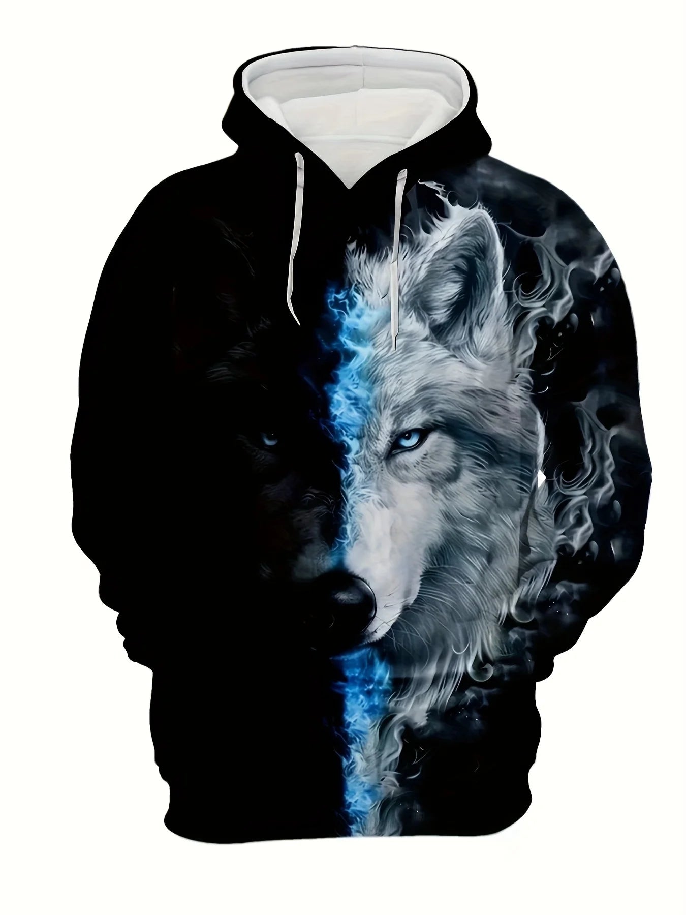 Animal Wolf graphic Men's Fashion 3D Print Outdoor Hoodie Streetwear Hoodies Hooded Front Pocket Designer Hoodie Sweatshirt