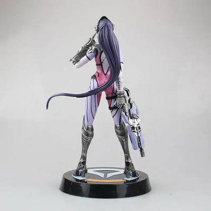 Estátua de Jogo Overwatch De Pioneer Black Lily Hand Blizzard, Modelo de Exposição com Acessórios Ajustável e Articulável