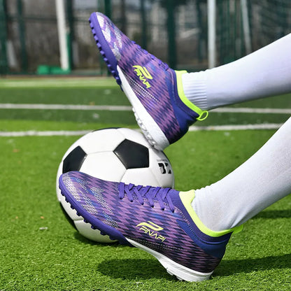 Nuevas zapatillas de fútbol para hombre de alta calidad, tacos para partidos en interior, botas de fútbol para exterior superventas, para césped, de caña alta, fútbol sala, antideslizantes