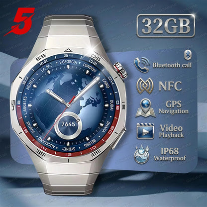 2026 New Watch 5 Pro Genuine Smart Watch GPS Map Navigation NFC Call 32GB memory Clock Built-in Video Music playback Smart Watch