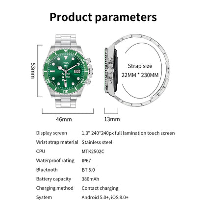 Aiweile AW12 New Style Luxury Smart Watch Dials Answer Call For Men Waterproof Sport Digital Business Watch For Gift
