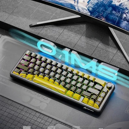 Attack Shark X65 PRO HE Magnetic Switch Keyboards 8K RT 0.001mm Side Engraving Bluetooth Wireless Gaming Keyboards Windows Mac PC