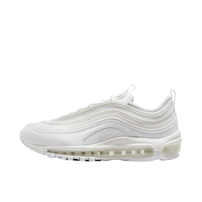Nike Air Max 97 Running Shoes - Cushioning, Full-Length Breathable, Slip-Resistant, Durable, White-921826-101