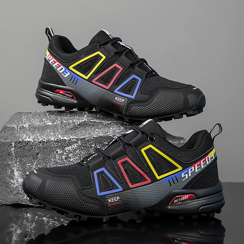 Mens Hiking Shoes Outdoor Off-road Anti Slip Leisure Mountain Camping Sneakers Unisex Comfortable Cushioning Travel Hiking Shoes