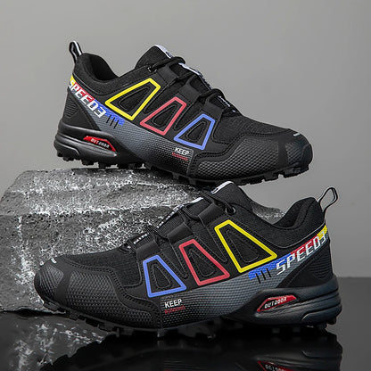 Mens Hiking Shoes Outdoor Off-road Anti Slip Leisure Mountain Camping Sneakers Unisex Comfortable Cushioning Travel Hiking Shoes