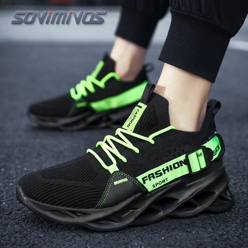 Mens Walking Shoes - Slip On Tennis Running Shoes Memory Foam Lightweight Work Sneakers for Indoor Outdoor Gym