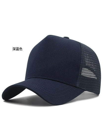 Casquette de camionneur en coton pour adulte, casquettes de soleil en maille pour femme, grandes casquettes pour homme, casquettes de baseball grande taille, 55-60 cm, 60-65 cm