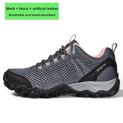 HUMTTO Trekking Shoes for Women Winter Hiking Shoes Womens Waterproof New Luxury Designer Climbing Leather Casual Woman Sneakers