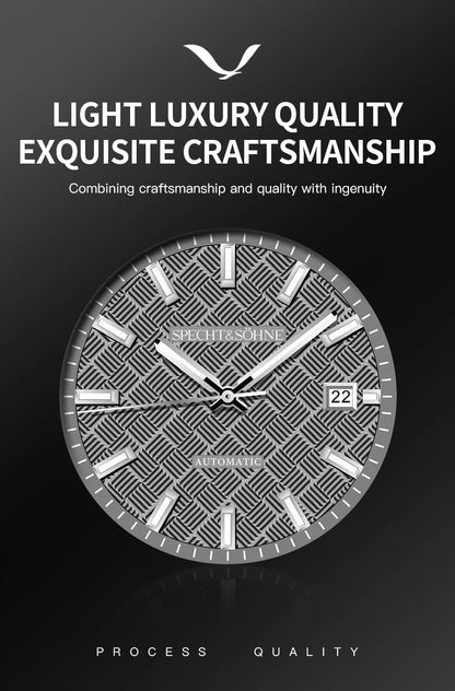 Relógio Masculino Specht&Sohne 2025 Novo 38MM Automático, Movimento Japonês Miyota 8215, Aço, Vidro de Safira, Reloj Homb Impermeável
