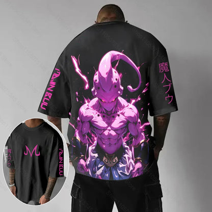 Dragon Ball Japanese Anime Printed Men's T-Shirt Majin Buu Boys Children Harajuku Short Sleeve Kids Goku T-shirt Summer Clothing
