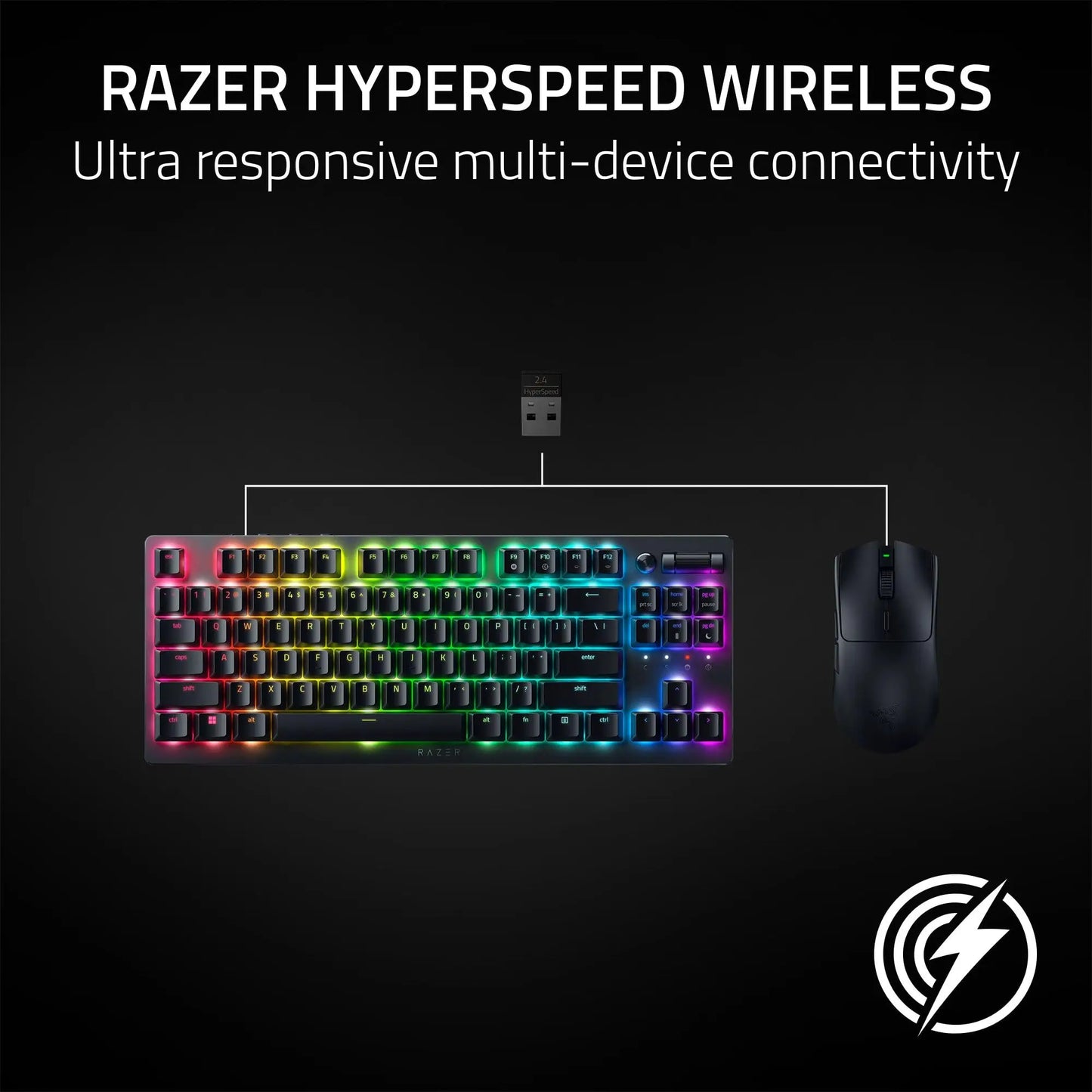 Rato Gaming Esports Sem Fios Razer Viper V3 HyperSpeed, Sensor Ótico 30K DPI, Switches Mecânicos Gen-2, 8 Controlos Programáveis