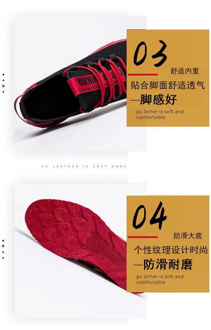 Male's sneakers casual lightweight mesh sports shoes summer men's outdoor soft sole Breathable comfort fashion tide running shoe